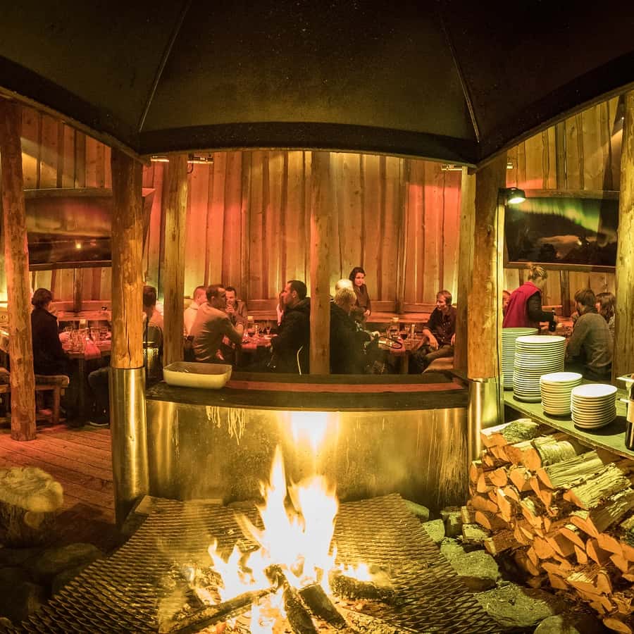 Tromsø Northern Lights Husky Visit with Traditional Dinner